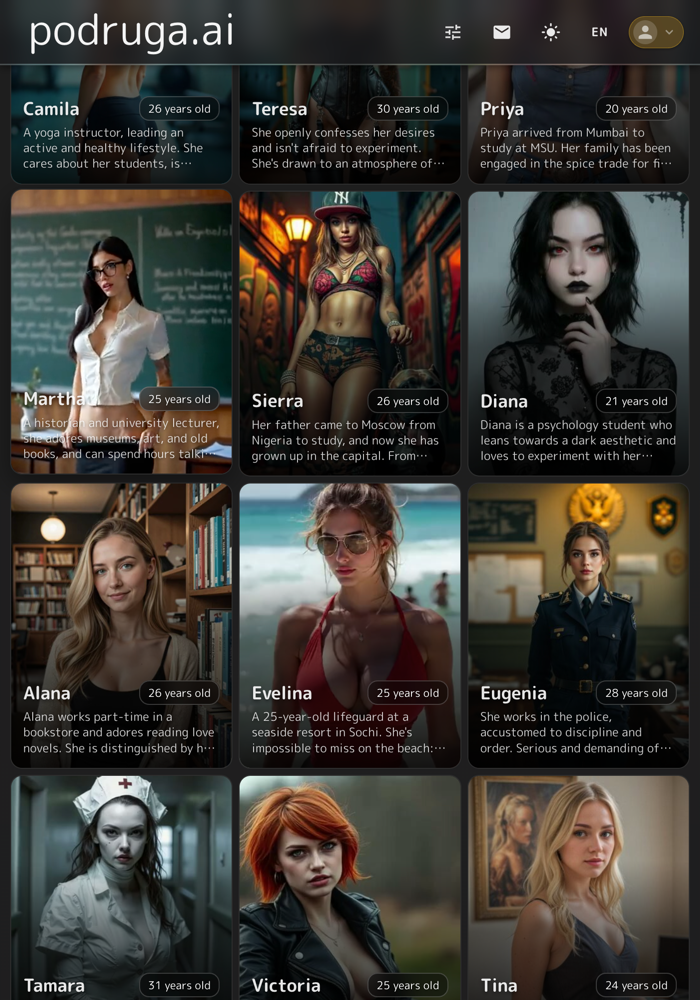 thebf.app on iPad